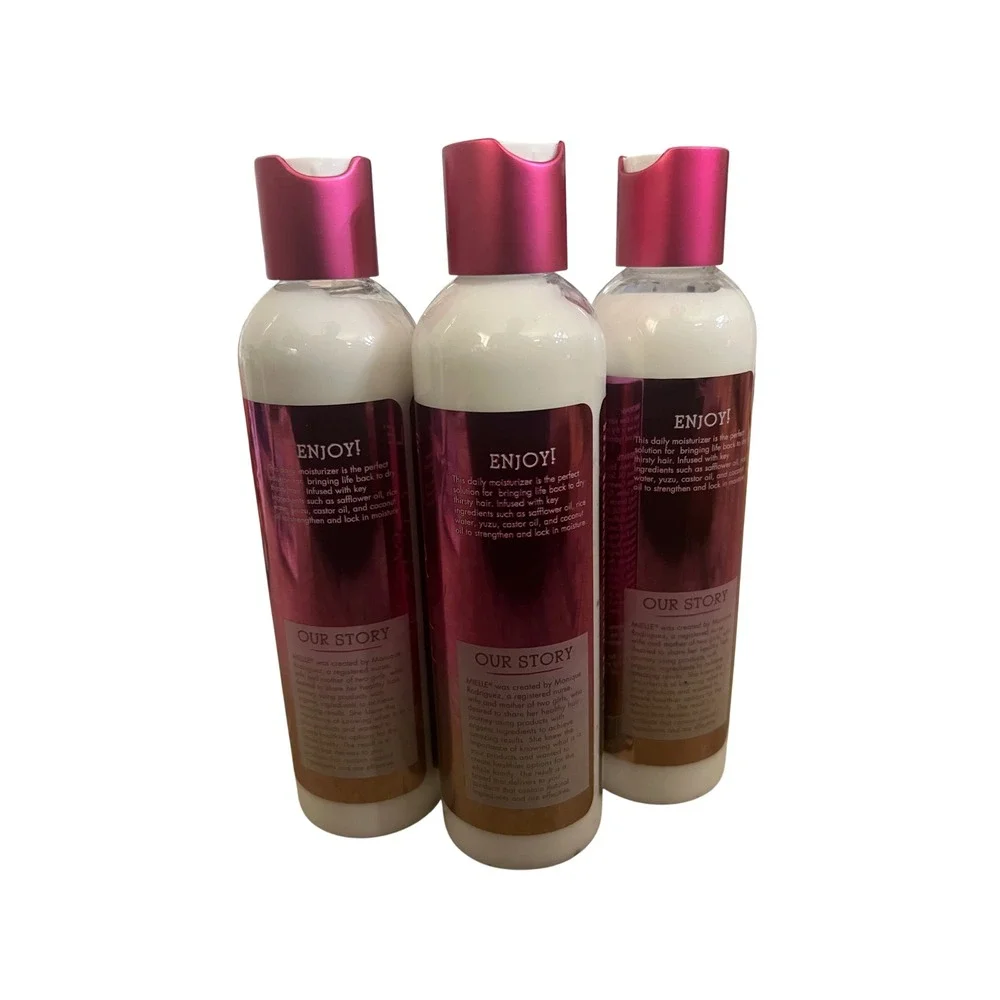 Mielle‎ Rice Water Moisturizing Milk 8oz 3 Pack Hair Length Retention Hydration